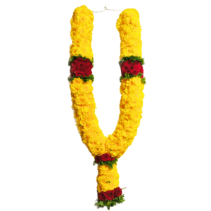 GetFlowersDaily - Chrysanthemum Temple Garland – 2ft