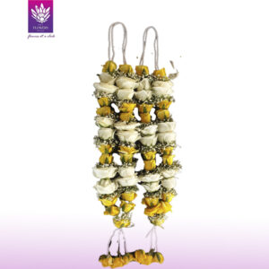 Wedding Garlands - Yellow White Rosebud Garland