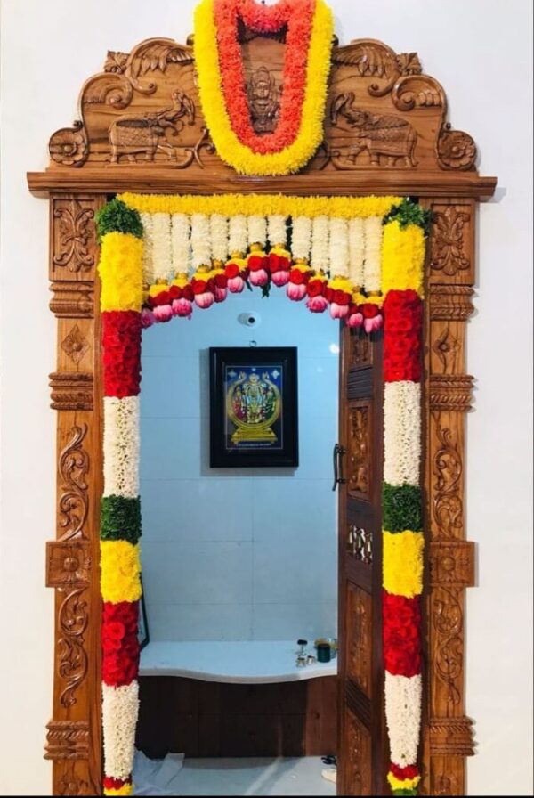 Pooja Room Thomala 6ft - GetFlowersDaily