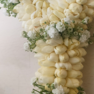 Wedding Garland - Nandhavanam Jasmine & Gypsophila(Baby’s breath)