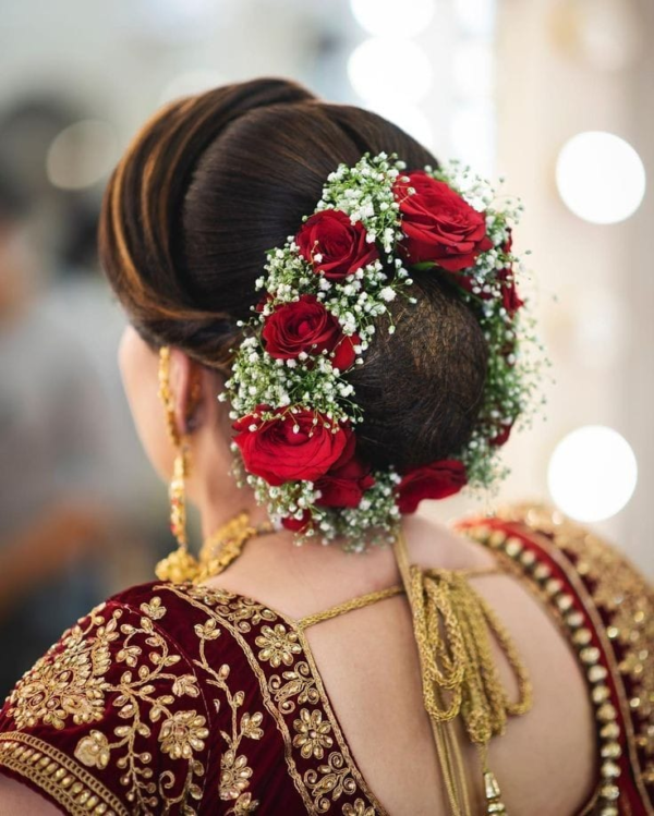 Red Rose and Gypsy Flower Veni - GetFlowersDaily