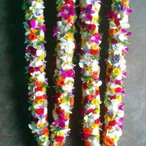 Multi Color Fresh Carnation Garland - GetFlowersDaily