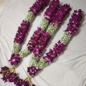 Purple Orchid & Gypsy Flower Garland - GetFlowersDaily