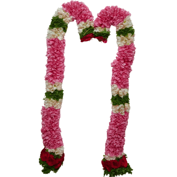 Pooja Garland - Pink Oleander With Mixed Flower Thomalla - 2ft