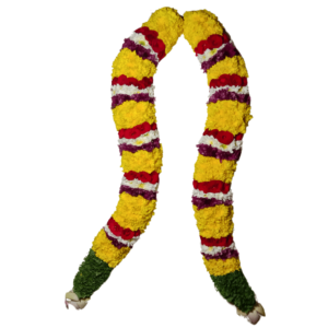 Pooja Garland - Yellow Chrysanthemum Multi Color Thomalla - 3ft