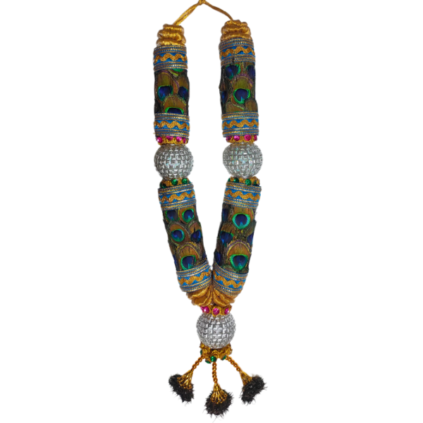 Pooja Garland - Peacock feather Garland - 2ft