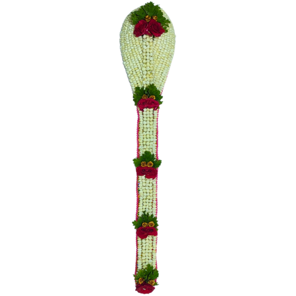 Jasmine Moggu Jade with Rose Embedded