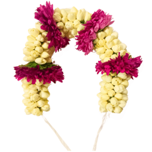 Jasmine with Aster Red Flower Dindu - 25cm